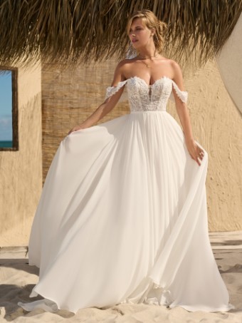 Rebecca Ingram VAUGHN (23RS719A01 - Unlined Bodice) VAUGHN (23RS719A01 - Unlined Bodice) #0 default Ivory/Silver Accent thumbnail