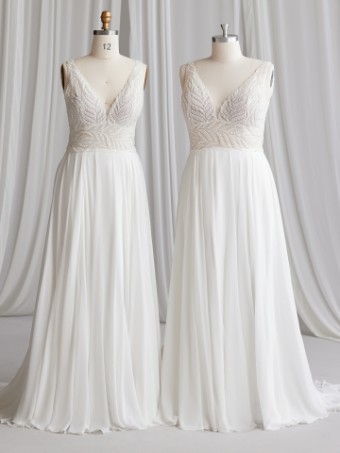 Maggie Sottero MAURELLE (23MS650A01) MAURELLE (23MS650A01) #4 All Ivory (gown with Ivory Illusion) thumbnail