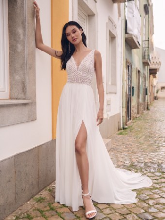 Maggie Sottero MAURELLE (23MS650A01) MAURELLE (23MS650A01) #0 default All Ivory (gown with Ivory Illusion) thumbnail