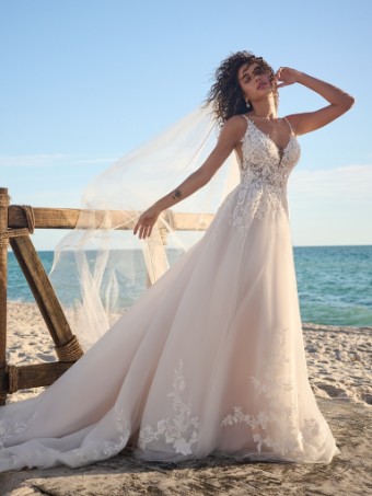 Rebecca Ingram LIZZY  by Rebecca Ingram LIZZY  by Rebecca Ingram #0 default Ivory over Pearl (gown with Natural Illusion) thumbnail