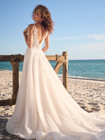 Rebecca Ingram LIZZY  by Rebecca Ingram LIZZY  by Rebecca Ingram #2 Ivory over Pearl (gown with Natural Illusion) thumbnail