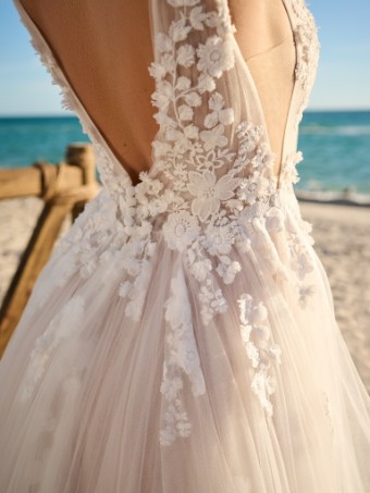 Rebecca Ingram WINONA WINONA #4 Ivory over Blush (gown with Natural Illusion) thumbnail