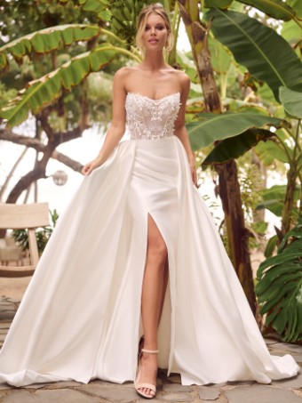 Rebecca Ingram Twyla TWYLA (24RS197A01) #1 All Ivory (gown with Ivory Illusion) thumbnail