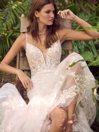 Maggie Sottero Sydney SYDNEY (24MS238A01) #1 Ivory/Silver Accent thumbnail