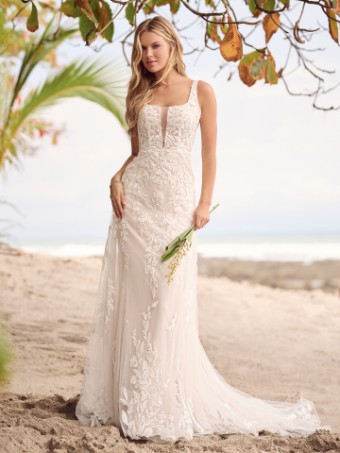 Rebecca Ingram Alanis Alanis #1 Ivory over Blush (gown with Natural Illusion) thumbnail