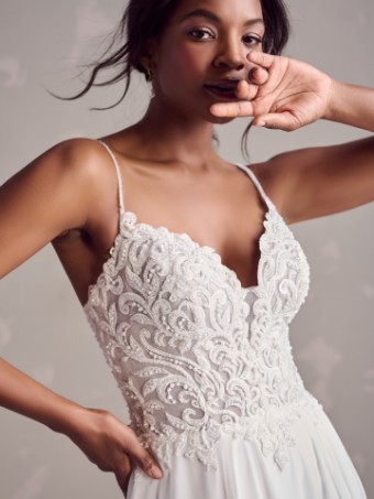 Rebecca Ingram Poppy POPPY (24RS155A01) #2 Ivory (gown with Natural Illusion) thumbnail