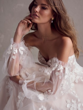 Rebecca Ingram Ruby RUBY (24RS186A01 - Unlined bodice) #0 default Ivory Over Blush thumbnail
