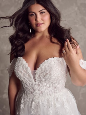 Maggie Sottero Marguerite with Glitter Tulle Marguerite with Glitter Tulle #2 Ivory/Ivory Illusion thumbnail