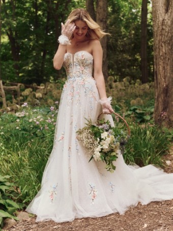 Maggie Sottero ZEPHYRINE (25MS328A02 - Unlined bodice, Plain tulle) ZEPHYRINE (25MS328A02 - Unlined bodice, Plain tulle) #3 Multi over Blush thumbnail