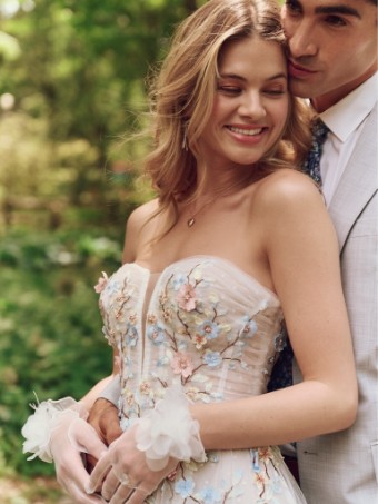 Maggie Sottero ZEPHYRINE (25MS328A02 - Unlined bodice, Plain tulle) ZEPHYRINE (25MS328A02 - Unlined bodice, Plain tulle) #1 Multi over Blush thumbnail