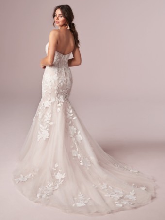 Rebecca Ingram Hattie  withCorset back Hattie 20RT702 #1 All Ivory (gown with Ivory Illusion) thumbnail