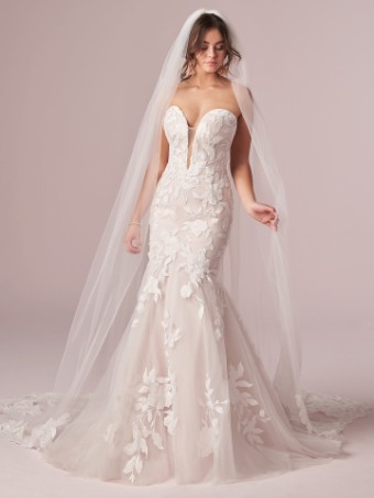 Rebecca Ingram Hattie  withCorset back Hattie 20RT702 #0 default All Ivory (gown with Ivory Illusion) thumbnail
