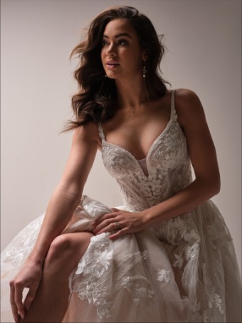 Maggie Sottero LIBERTY (25MS887A11 - Unlined bodice with no plunge, Sparkle tulle) LIBERTY (25MS887A11 - Unlined bodice with no plunge, Sparkle tulle) #0 default Ivory thumbnail