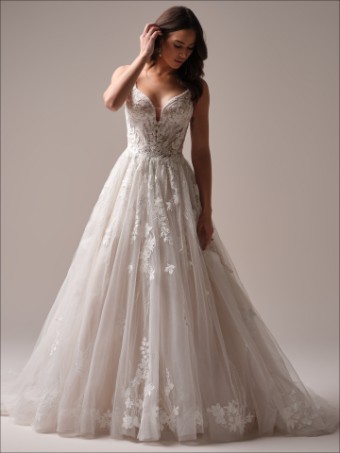 Maggie Sottero LIBERTY (25MS887A11 - Unlined bodice with no plunge, Sparkle tulle) LIBERTY (25MS887A11 - Unlined bodice with no plunge, Sparkle tulle) #1 Ivory thumbnail