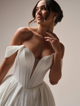 Maggie Sottero DERRICK ROYALE (23MS723A03 - Plunge Neckline) DERRICK ROYALE (23MS723A03 - Plunge Neckline) #2 Ivory thumbnail