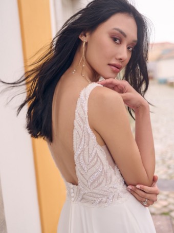 Maggie Sottero MAURELLE MAURELLE #2 All Ivory (gown with Ivory Illusion) thumbnail