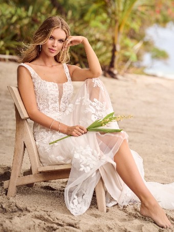 Rebecca Ingram Alanis DISCONTINUED MAY 2026 Alanis DISCONTINUED MAY 2026 #0 default Ivory over Blush (gown with Natural Illusion) thumbnail