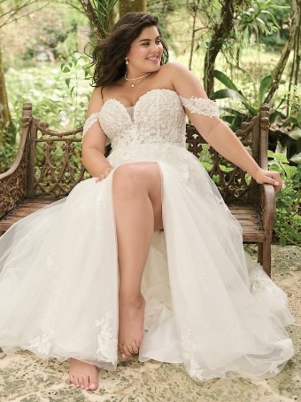 Maggie Sottero Marguerite with Glitter Tulle Discontinued 1/10/26 Marguerite with Glitter Tulle Discontinued 1/10/26 #0 default Ivory/Ivory Illusion thumbnail