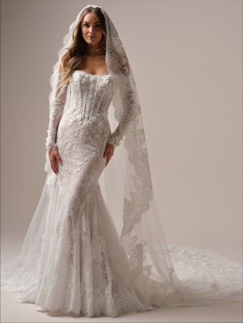 Maggie Sottero TAKERA (25MB941A01 - Unlined bodice, Long Sleeves, Plain tulle) TAKERA (25MB941A01 - Unlined bodice, Long Sleeves, Plain tulle) #0 default Ivory thumbnail