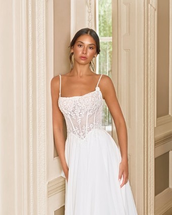 Phoenix Gowns Cassia 25048A #1 Ivory thumbnail